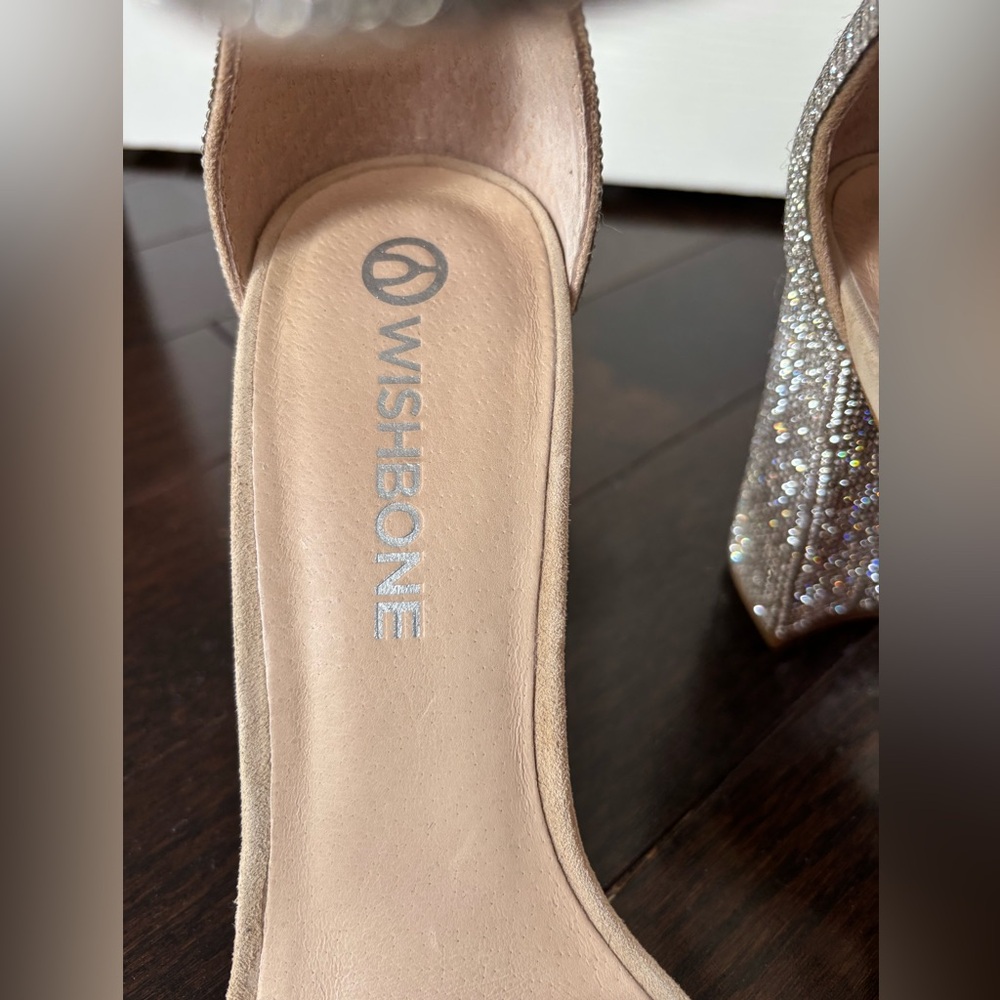 Glamorous Silver Rhinestone Heels - Picture 4 of 8